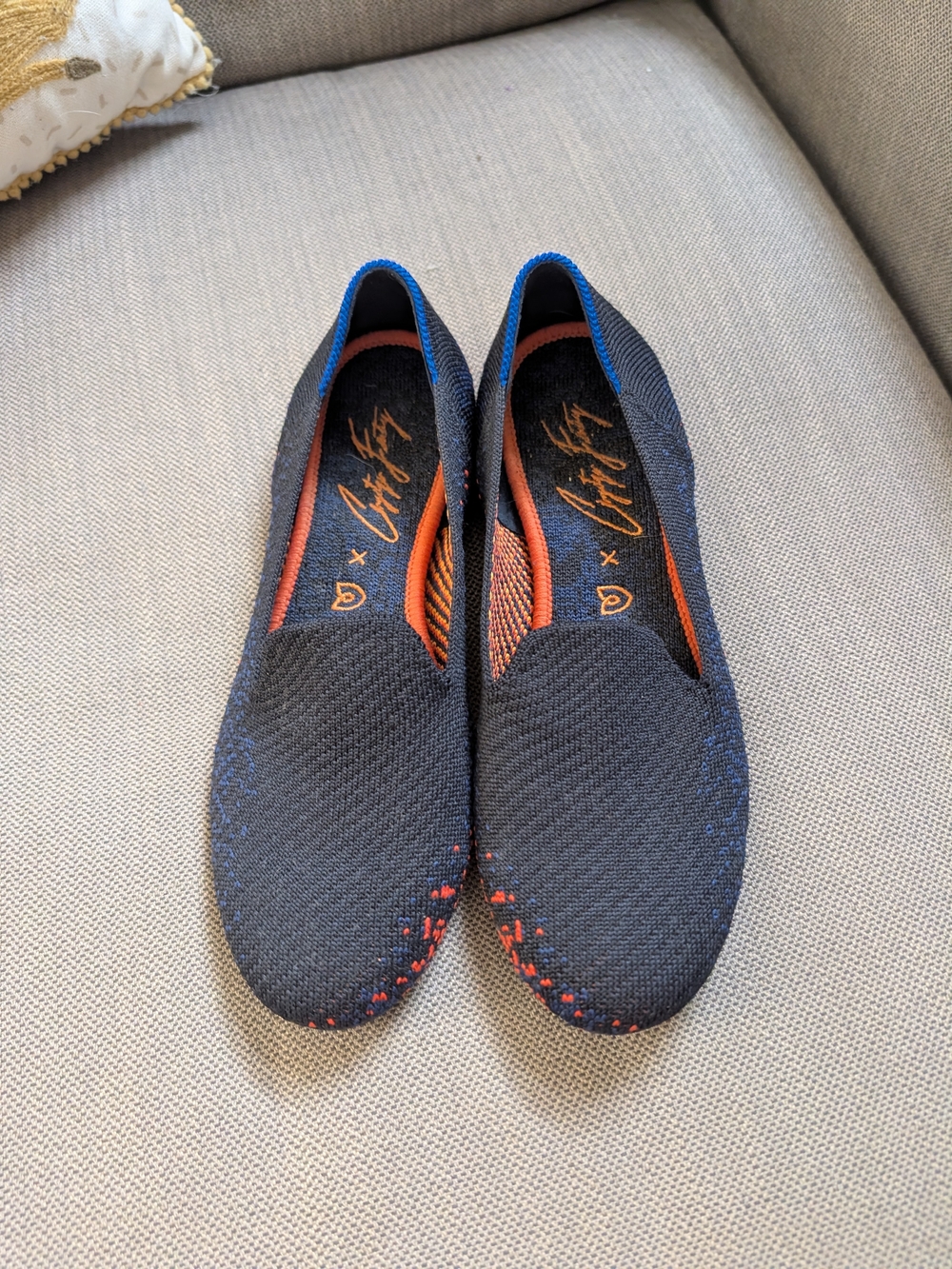 Limited Edition Rothy's Navy Knit Slip-On
